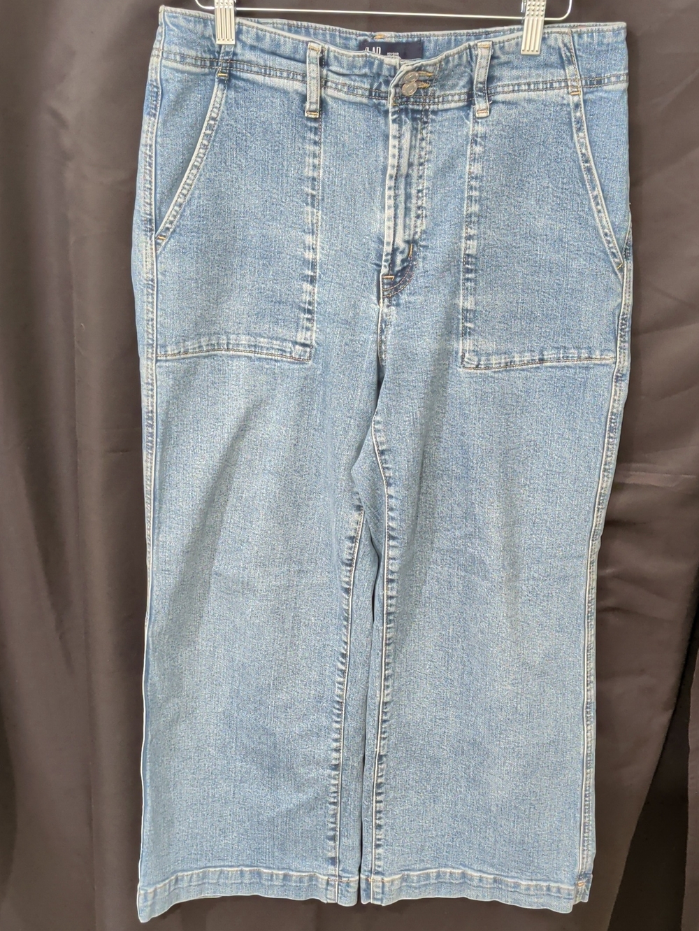 Gap Women's High Rise Wide-leg Crop Denim Size 12/31